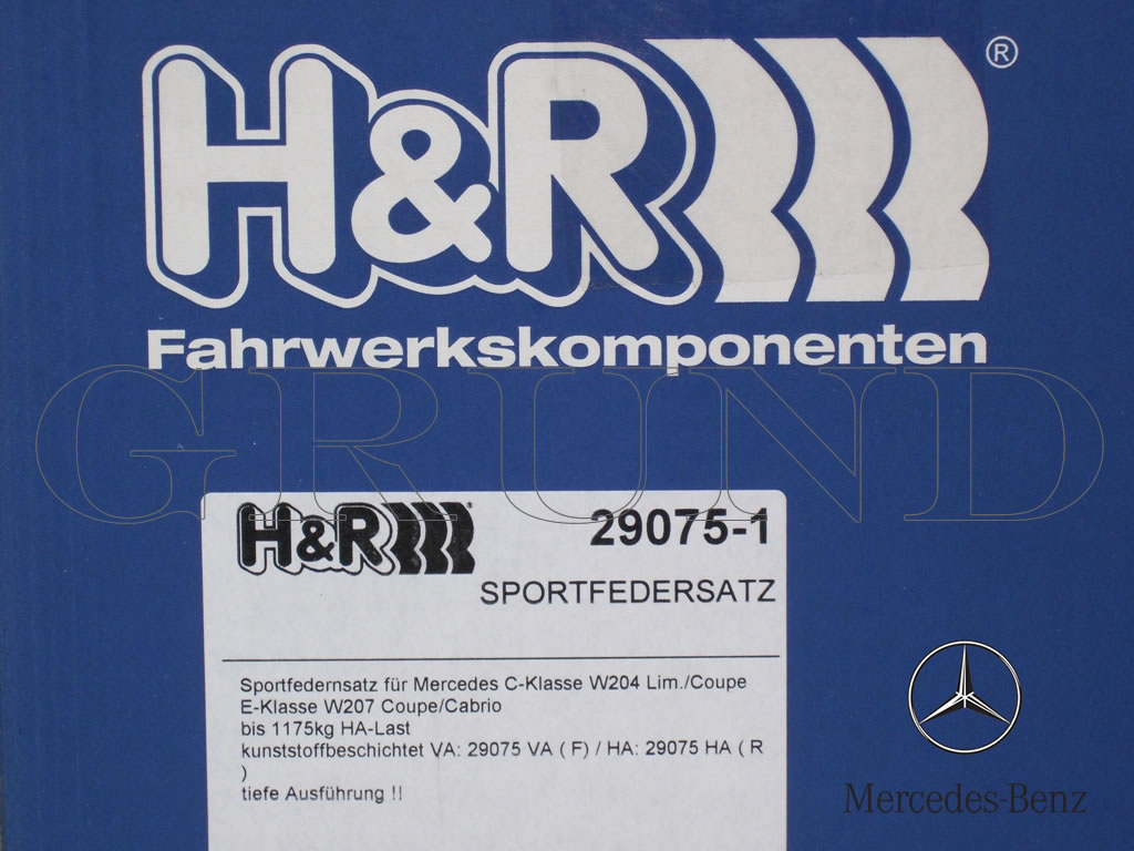��H&R Sport Springs��H&R ���ݡ��ĥ��ץ�� �������С������ 29075-1�å�륻�ǥ��٥�� C���饹 ������ W204 / ������ C204  C180 / C200 / C250 / C300 / C350��Mercedes-Benz W204 / C204�ۡ�29075-1�ۡ�����̵������Ź��ô��