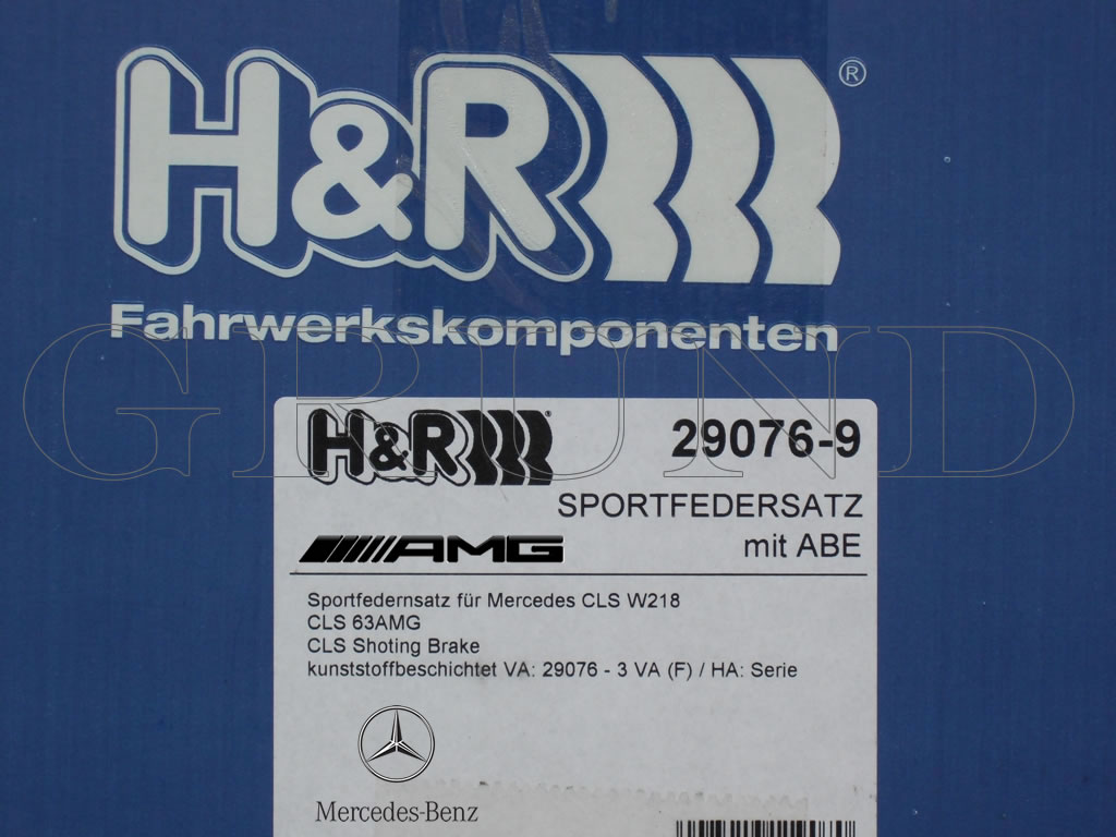 ��H&R Sport Springs��H&R ���ݡ��ĥ��ץ�� 29076-9�å�륻�ǥ��٥�� CLS���饹 ���塼�ƥ��󥰥֥졼�� CLS350 / CLS220d / CLS400 / AMG CLS63��Mercedes-Benz C218 / X218�ۡ�29076-9�ۡ�����̵������Ź��ô��