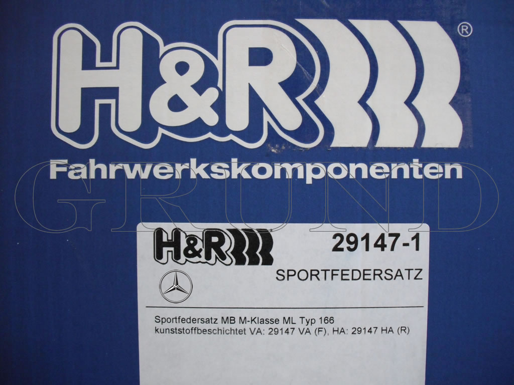 ��H&R Sport Springs��H&R ���ݡ��ĥ��ץ�� 29147-1�å�륻�ǥ��٥�� M���饹 W166 ML350 / ML350 �֥롼�ƥå���Mercedes-Benz W166�ۡ�29147-1�ۡ�����̵������Ź��ô��