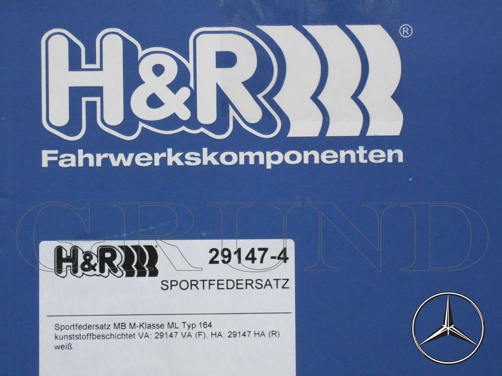 ��H&R Sport Springs��H&R ���ݡ��ĥ��ץ�� 29147-4�å�륻�ǥ��٥�� M���饹 W164 ML350 / ML500��Mercedes-Benz W164�ۡ�29147-4�ۡ�����̵������Ź��ô��