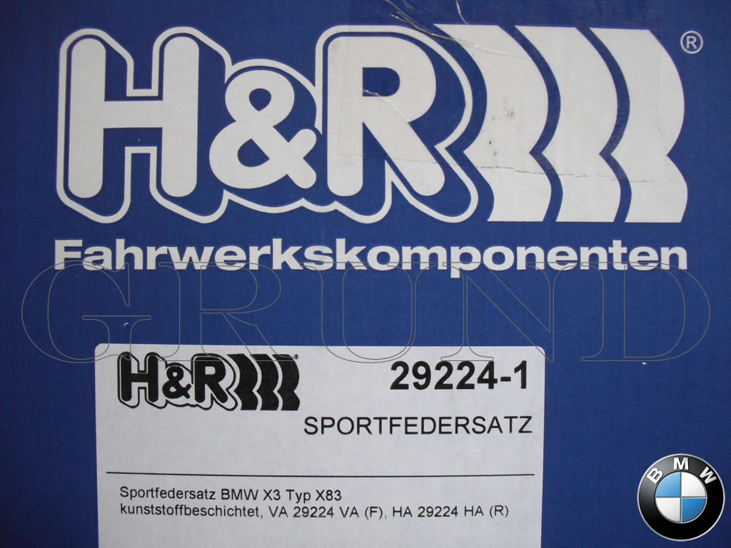 ��H&R Sport Springs��H&R ���ݡ��ĥ��ץ�� 29224-1��BMW X���꡼�� X3 E83 2.5i / 3.0i / 2.5si / 3.0si / xDrive 25i / xDrive 30i��BMW E83�ۡ�29224-1�ۡ�����̵������Ź��ô��
