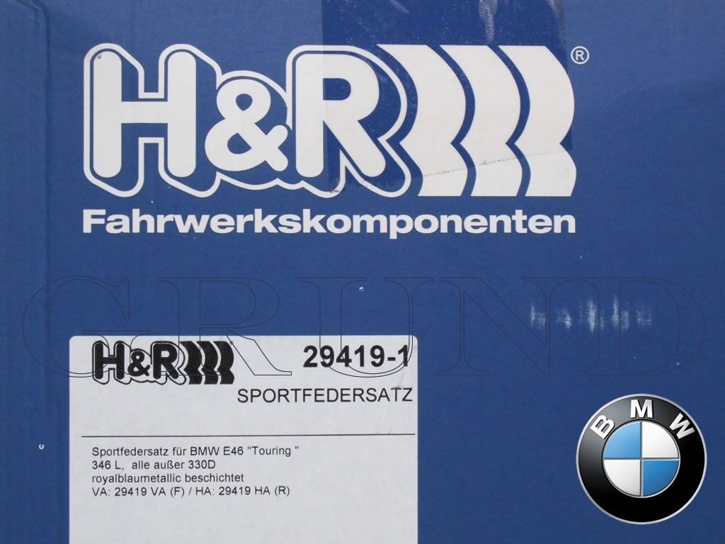 H&R ダウンサス 29419-1【H&R Sport Springs】スポーツスプリング【BMW