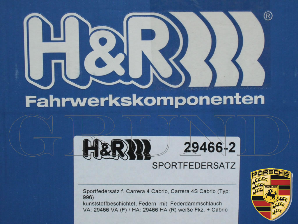 H&R Sport Springsۥݡĥץ󥰡åݥ륷 996 4 ֥ꥪPORSCHE 911 Carrera4ۡ29466-2̵ۡ