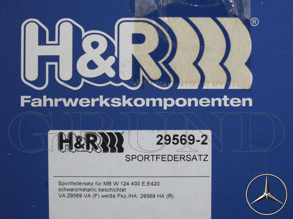 ��H&R Sport Springs��H&R ���ݡ��ĥ��ץ�� 29569-2�å�륻�ǥ��٥�� E���饹 ������ W124 V8 400E / E400��Mercedes-Benz W124 V8�ۡ�29569-2�ۡ�����̵������Ź��ô��
