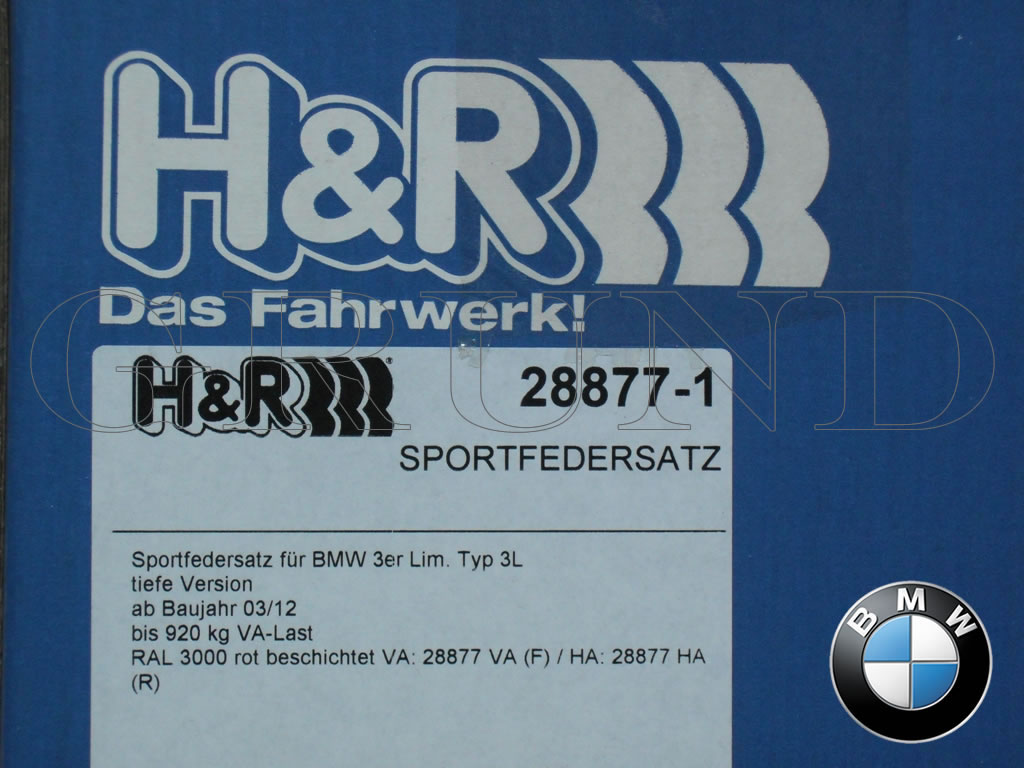 ��H&R Sport Springs��H&R �������С������ ���ݡ��ĥ��ץ�� 28877-1��BMW 4���꡼�� ����󥯡��� F36 420i / 428i / 430i��BMW F36 Gran Coupe�ۡ�28877-1�ۡ�����̵������Ź��ô��