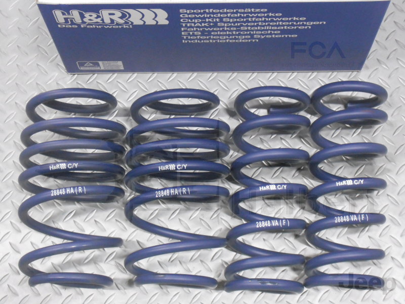 ��H&R Sport Springs�ۥ��ݡ��ĥ��ץ�󥰡å����� ���������� 4WD��Jeep Cherokee KK 4x4�ۡ�28848-1�ۡ�����̵����