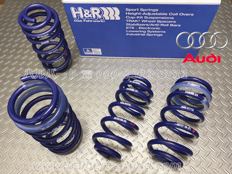 ��H&R Sport Springs�ۥ��ݡ��ĥ��ץ�󥰡å����ǥ� A5 FU ������ & ���Х�� 2WD TFSI 110kw��Audi A5 FU�ۡ�28519-1�ۡ�����̵������Ź��ô��
