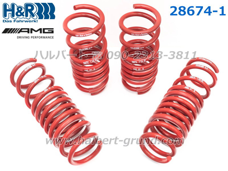 ��H&R Sport Springs��H&R ���ݡ��ĥ��ץ�� 28674-1�å�륻�ǥ��٥�� AMG GTR C190��Mercedes-AMG GTR�ۡ�28674-1�ۡ�����̵������Ź��ô��