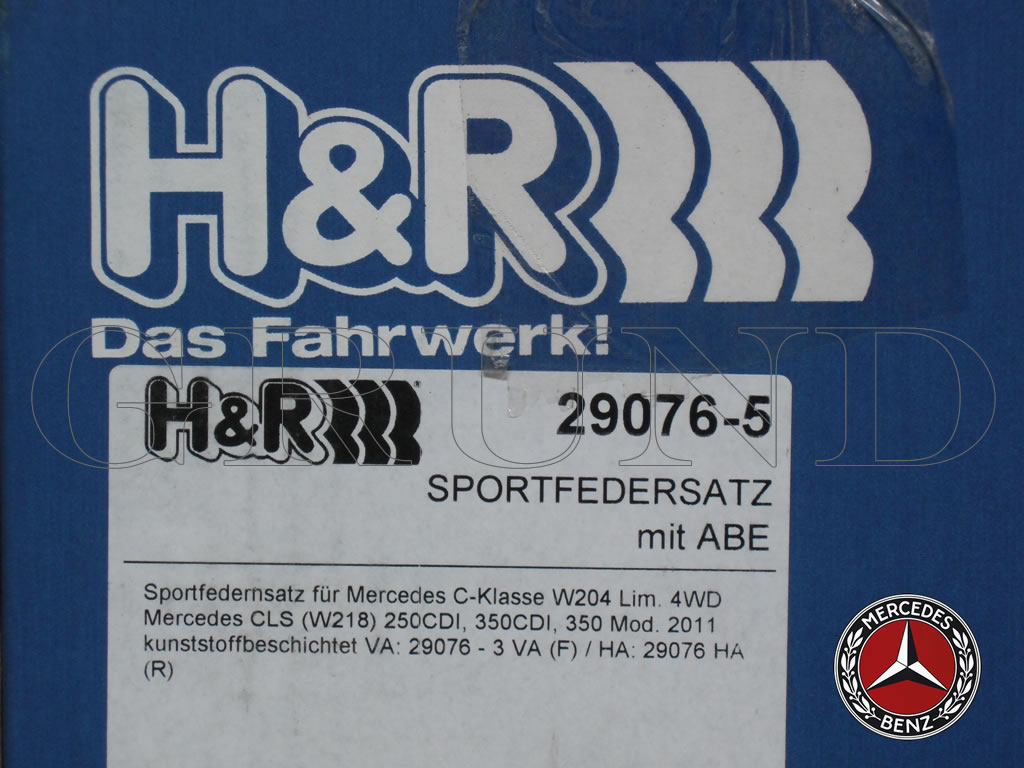 ��H&R Sport Springs��H&R ���ݡ��ĥ��ץ�� 29076-5�å�륻�ǥ��٥�� CLS���饹 C218 CLS220 / CLS350��Mercedes-Benz C218�ۡ�29076-5�ۡ�����̵������Ź��ô��