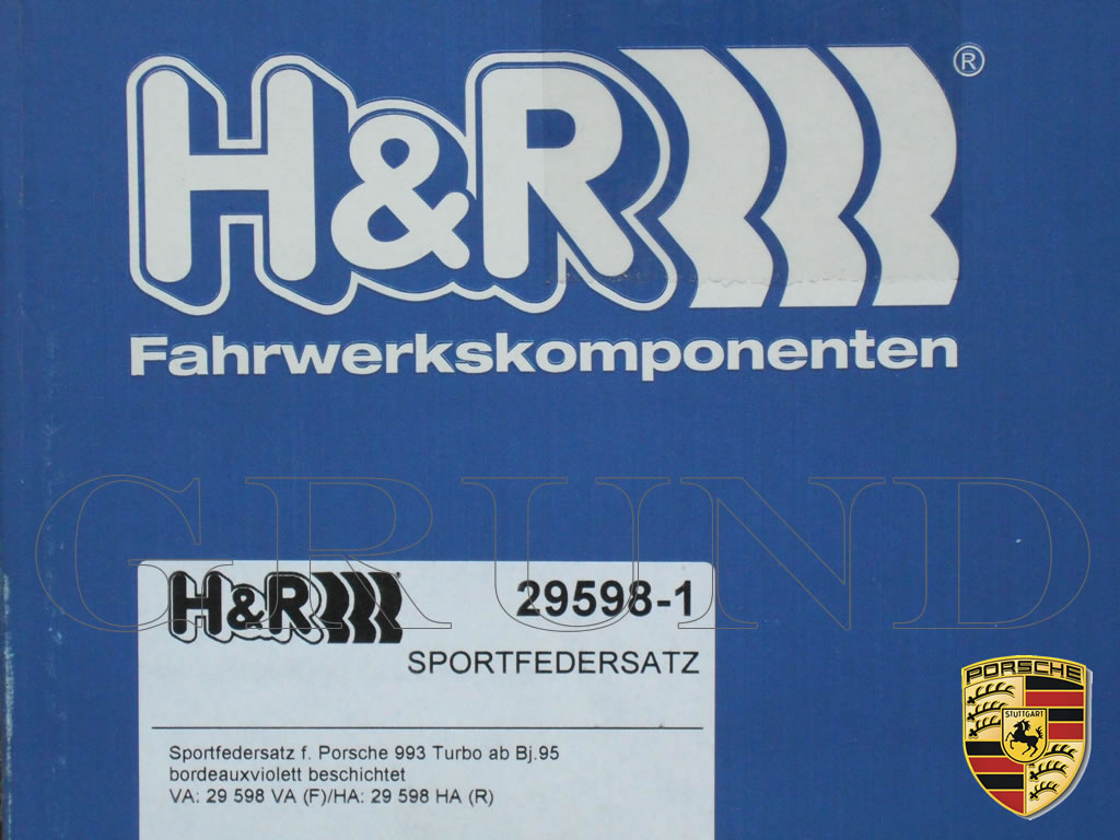 ��H&R Sport Springs��H&R ���ݡ��ĥ��ץ�� 29598-1�åݥ륷�� 993 �����ܡ�PORSCHE 911 turbo�ۡ�29598-1�ۡ�����̵������Ź��ô��