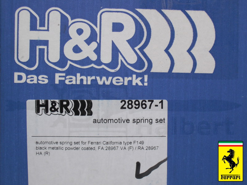 ��H&R Sport Springs�ۥ��ݡ��ĥ��ץ�󥰡åե��顼�� ����ե���˥���Ferrari California F149�ۡ�28967-1�ۡ�����̵����