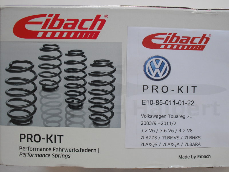 ������͢���ʡ�Eibach PRO-KIT�ڥ����Хå� �ץ����å� 10-85-011-01-22 �����ڥ󥷥�󥹥ץ�󥰡åե��륯������� �ȥ����쥰 7L V6 / V8��Volkswagen Touareg 7L��10-85-011-01-22�ۡ�����̵������Ź��ô��