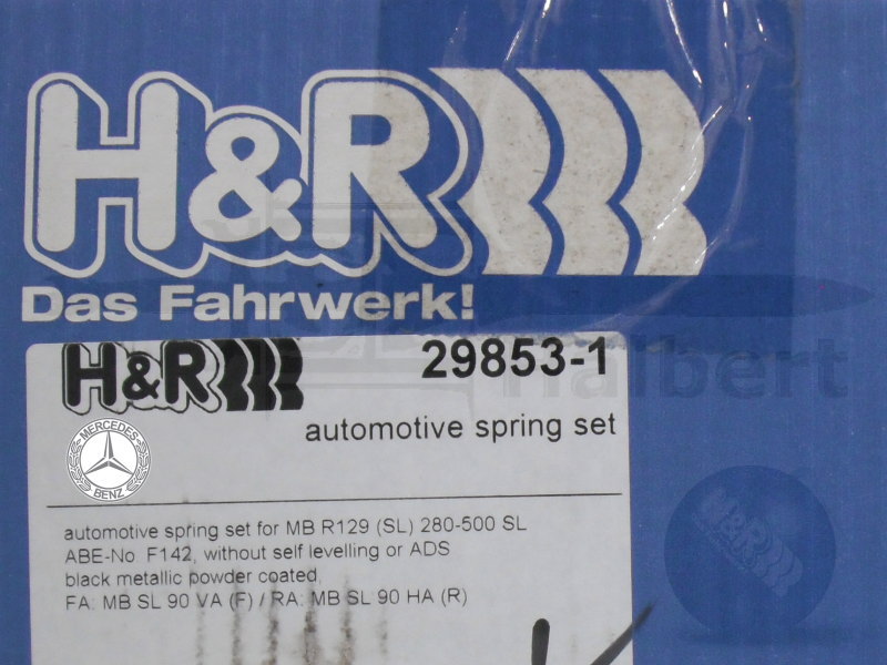 ��H&R Sport Springs��H&R ���ݡ��ĥ��ץ�� 29853-1�å�륻�ǥ��٥�� SL���饹 R129 500SL / SL320 / SL500��Mercedes-Benz R129�ۡ�29853-1�ۡ�����̵������Ź��ô��