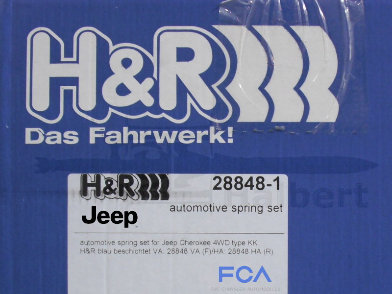 ��H&R Sport Springs�ۥ��ݡ��ĥ��ץ�󥰡å����� ���������� 4WD��Jeep Cherokee KK 4x4�ۡ�28848-1�ۡ�����̵����