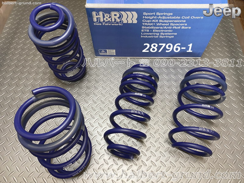 ��H&R Sport Springs�ۥ��ݡ��ĥ��ץ�󥰡å����� ���������� 4WD ���󥸥��塼�� & ��ߥƥåɡ�Jeep Cherokee KL 4x4 LONGITUDE / LIMITED�ۡ�28796-1�ۡ�����̵������Ź��ô��