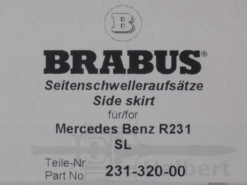 Brabus R231 ブラバス エアロパーツ 231-320-00 在庫処分セール【BRABUS】ブラバス サイドスカート|メルセデスベンツ SLクラス AMG ...