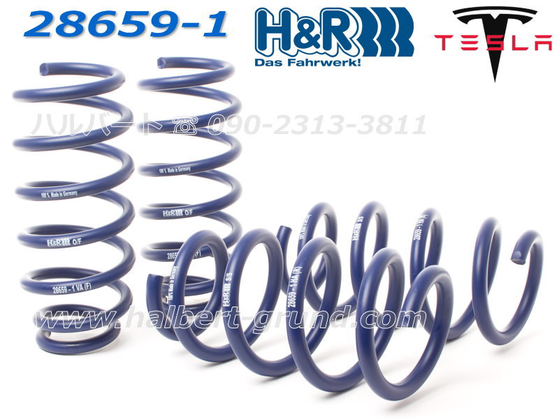 ��H&R Sport Springs�ۥ��ݡ��ĥ��ץ�󥰡åƥ��� ��ǥ�3 AWD ���󥰥�� / �ѥե����ޥ󥹡�TESLA MODEL3�ۡ�28659-1�ۡ�����̵������Ź��ô��