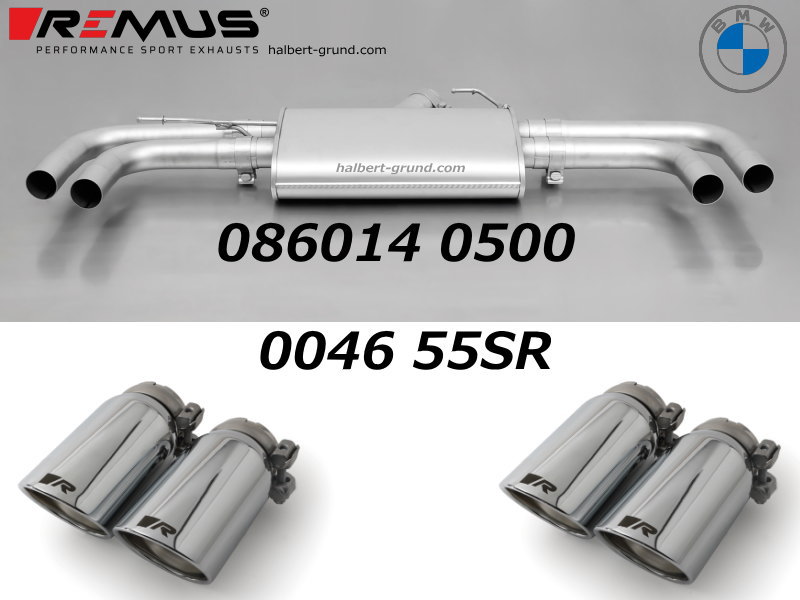 ������͢���ʡ�REMUS Sport Exhaust�ڥ�ॹ ���ݡ��ĥ�٥� �ꥢ�ޥե顼 ��84 ���󥰥� W ������BMW X���꡼�� X3 F25 xDrive 20i / 28i / 35i / 20d��086014 0500 + 0046 55SR�ۡ�����̵������Ź��ô��