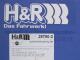 ��H&R Sport Springs��H&R ���ݡ��ĥ��ץ�� 28790-2�åߥ� F54 ����֥ޥ� 2WD & ALL4 ��� / �����ѡ� / �����ѡ�S / �����ѡ�D / �����ѡ�SD��MINI F54�ۡ�28790-2�ۡ�����̵������Ź��ô��
