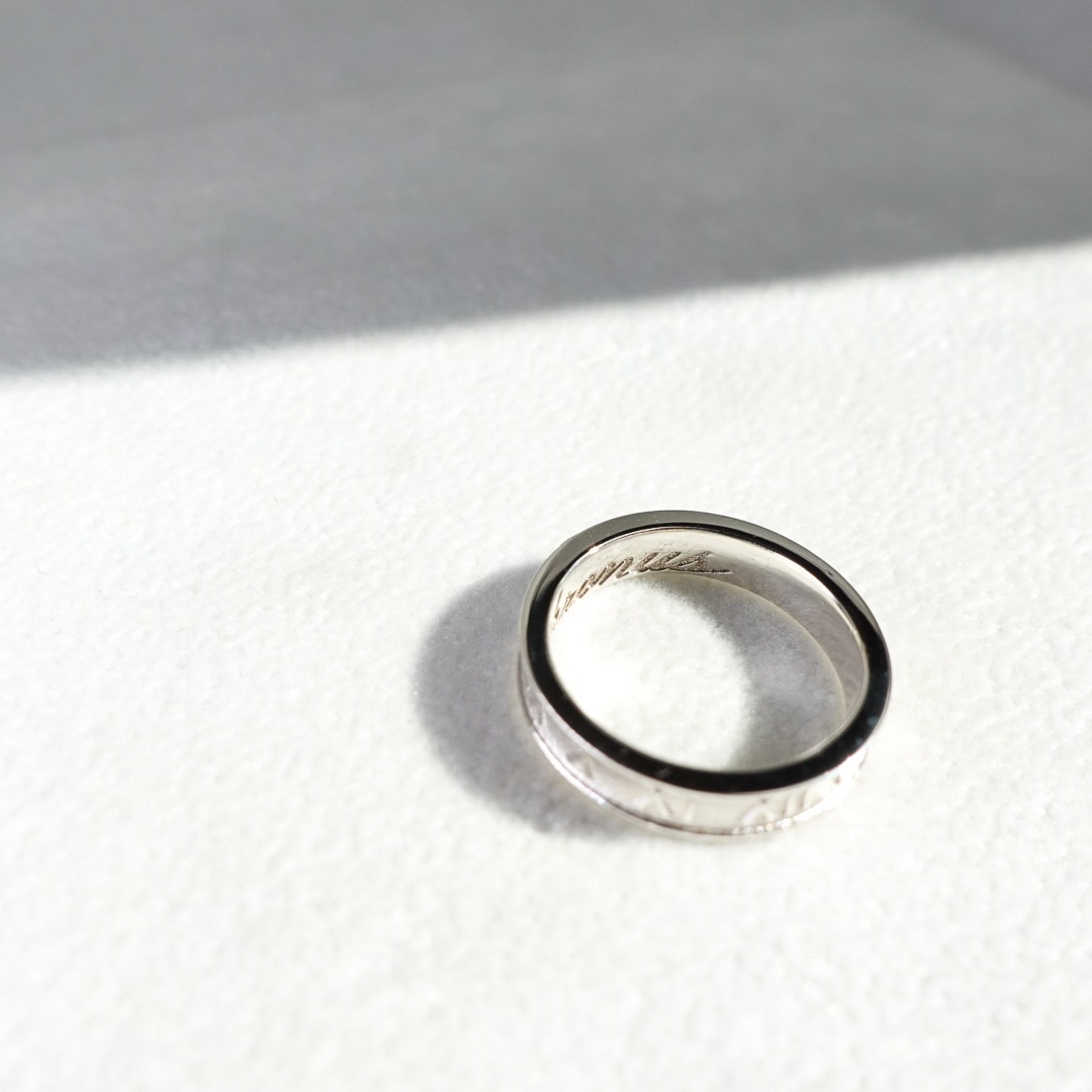 ローマ数字リング　4㎜幅