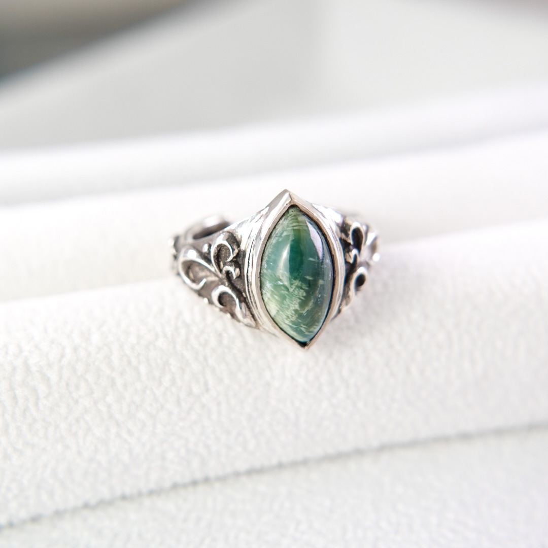 夜光貝アラベスクリング　