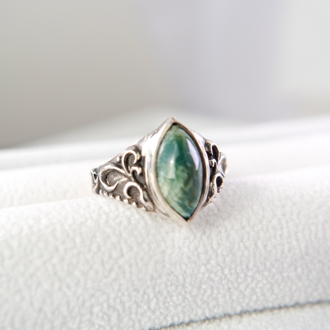 夜光貝アラベスクリング　