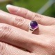 アメジスト　シルバーリング