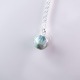 一点作品　夜光貝グリーンルース　フラワーオブライフネックレス