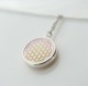 虹色に輝くフラワーオブライフ　15mm ネックレス