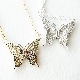虹色アゲハ蝶のネックレス