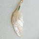 一点作品　夜光貝フェザーネックレス