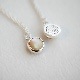 夜光貝6mmルース　フラワーオブライフネックレスSV925