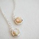 夜光貝6mmルース　フラワーオブライフネックレスSV925