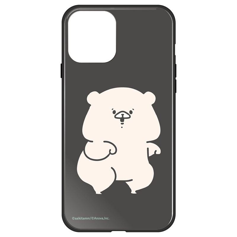 ともだちはくま 各種iPhone用スマホケース（ダークグレー