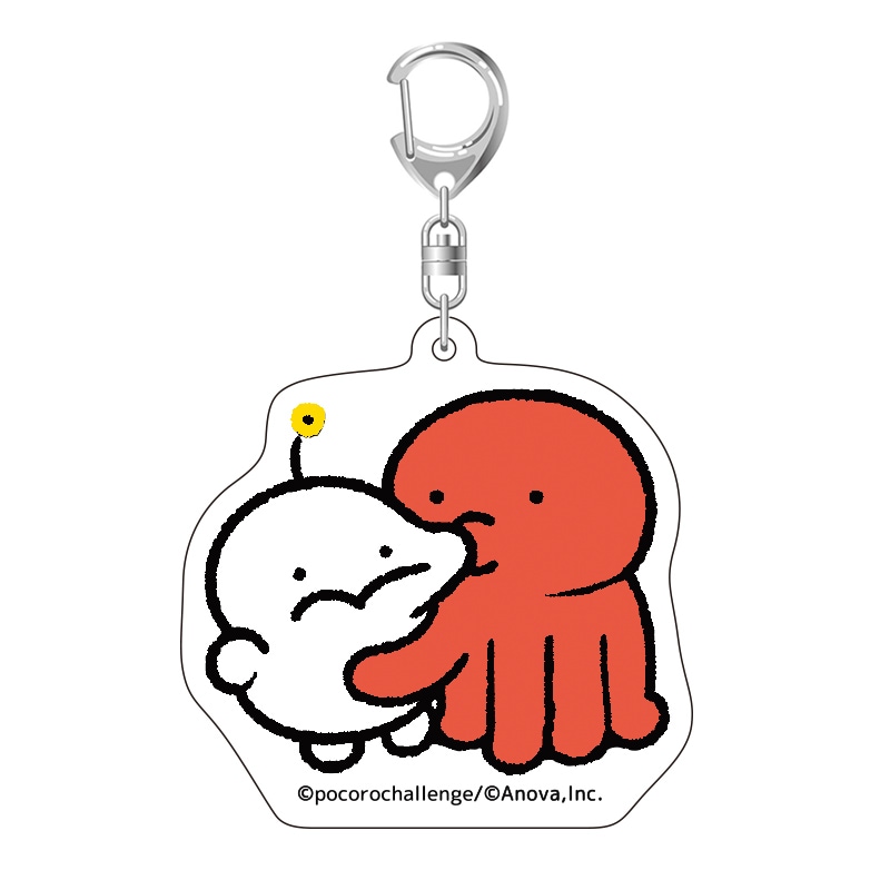 ぷりぷりうちゅうじん アクリルキーホルダー （たこ