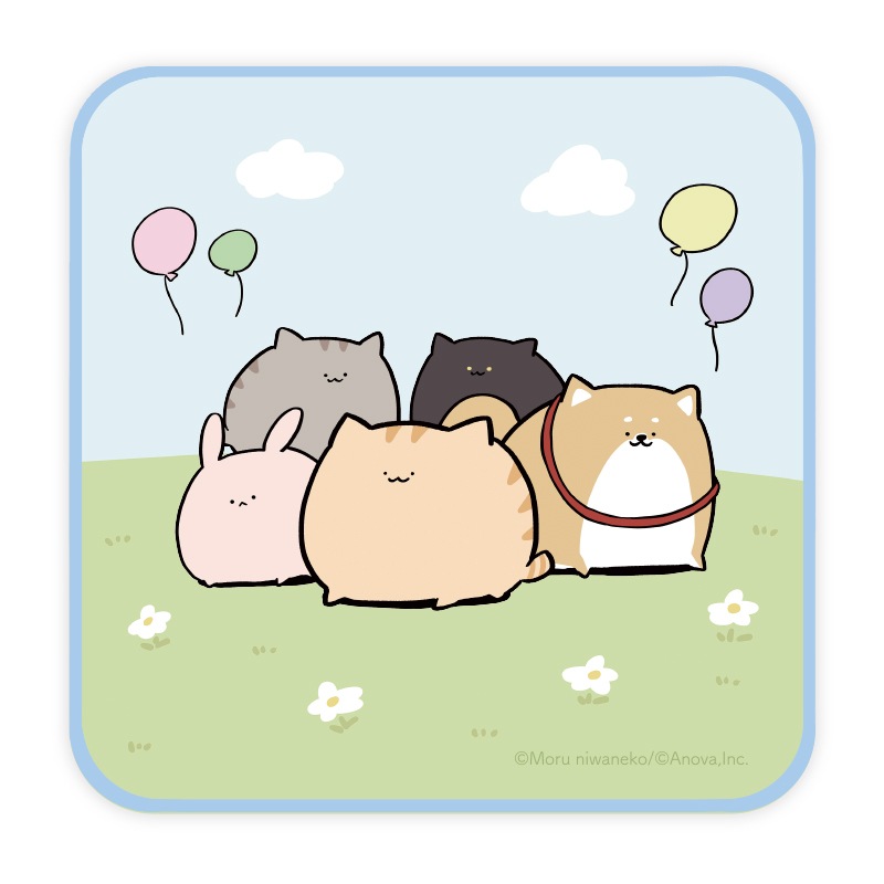 にわねこ ミニタオル | にわねこ | エイノバキャラクターショップ