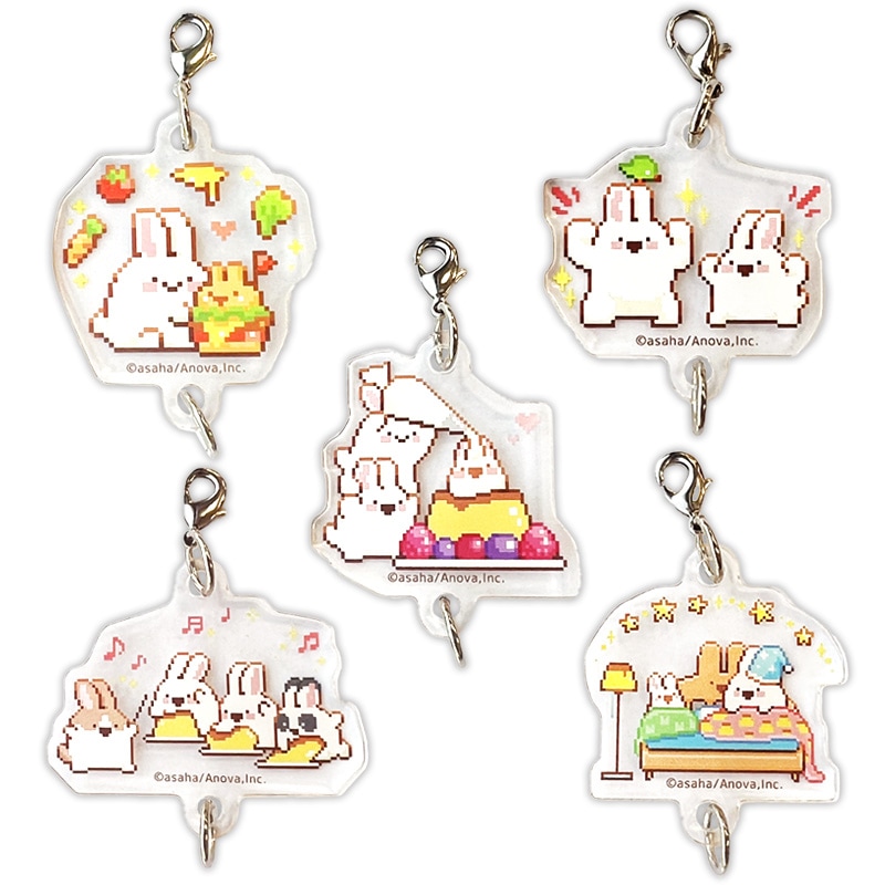 ドコドコうさぎ ブラインドアクリル連結チャーム（全5種） | ドコドコ