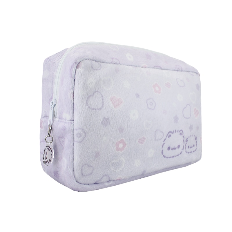 ポメラニアンもち アクリルチャーム付スクエアポーチ | ポメラニアン