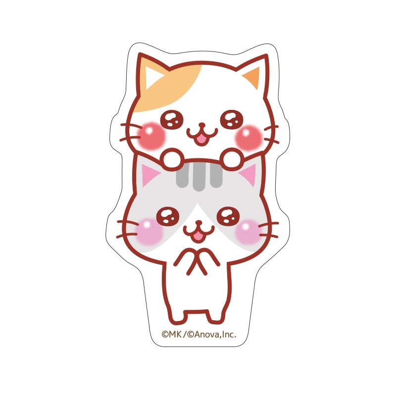 にゃーにゃー団 ステッカー（かたぐるま） | にゃーにゃー団 | エイ