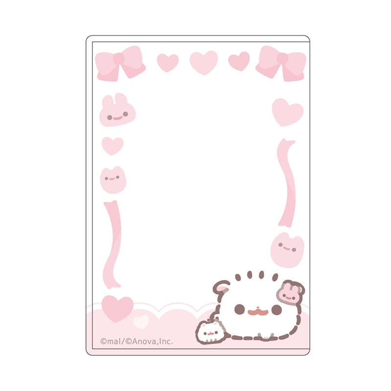 ポメラニアンもち（しらたま）硬質カードケース（B8）（ぴんく