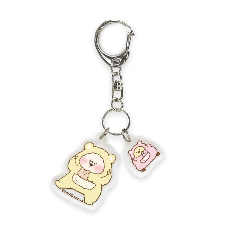ともだちはくま 2連アクリルキーホルダー（もこもこ） | ともだちは