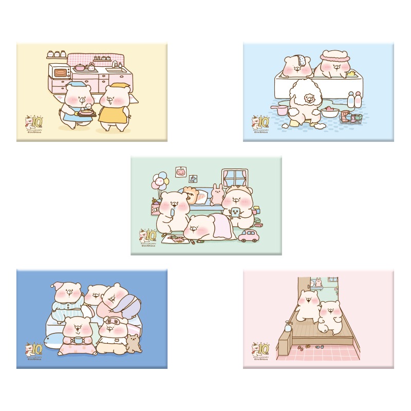 ともだちはくま10周年ブラインドマグネット、ブラインドアクリルスタンド ともだちはくま ブラインドマグネット（全5種）（くまの家