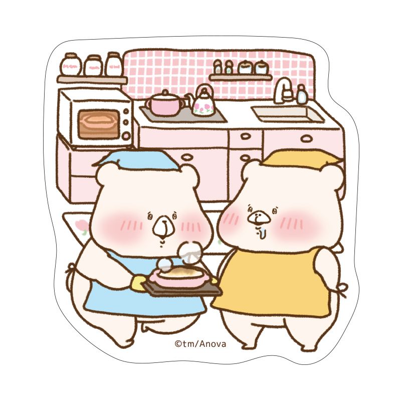 ともだちはくま ステッカー（キッチン） | ともだちはくま | エイノバ