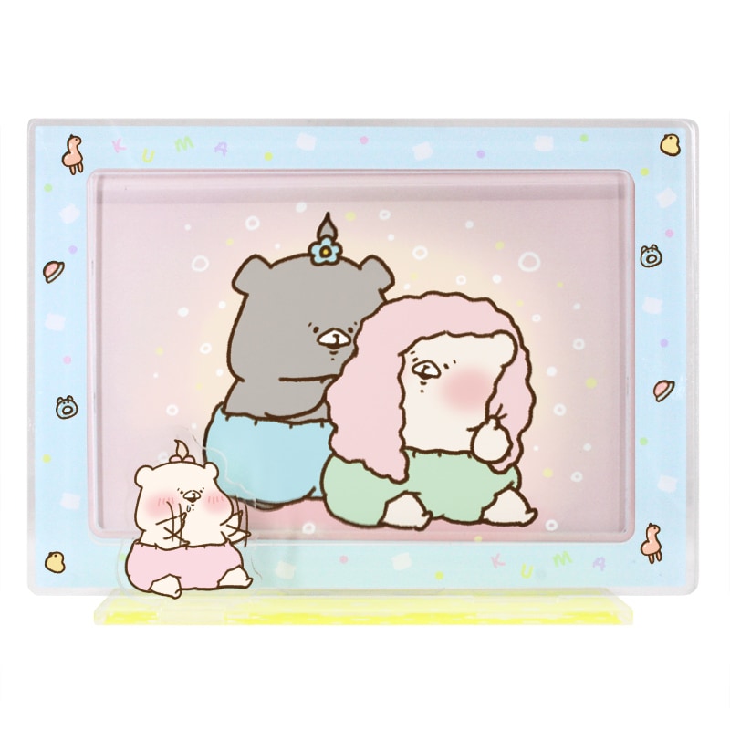 クマちゃん額縁 ともだちはくま 額縁風アクリルスタンド+ポストカードセット（つきベビ