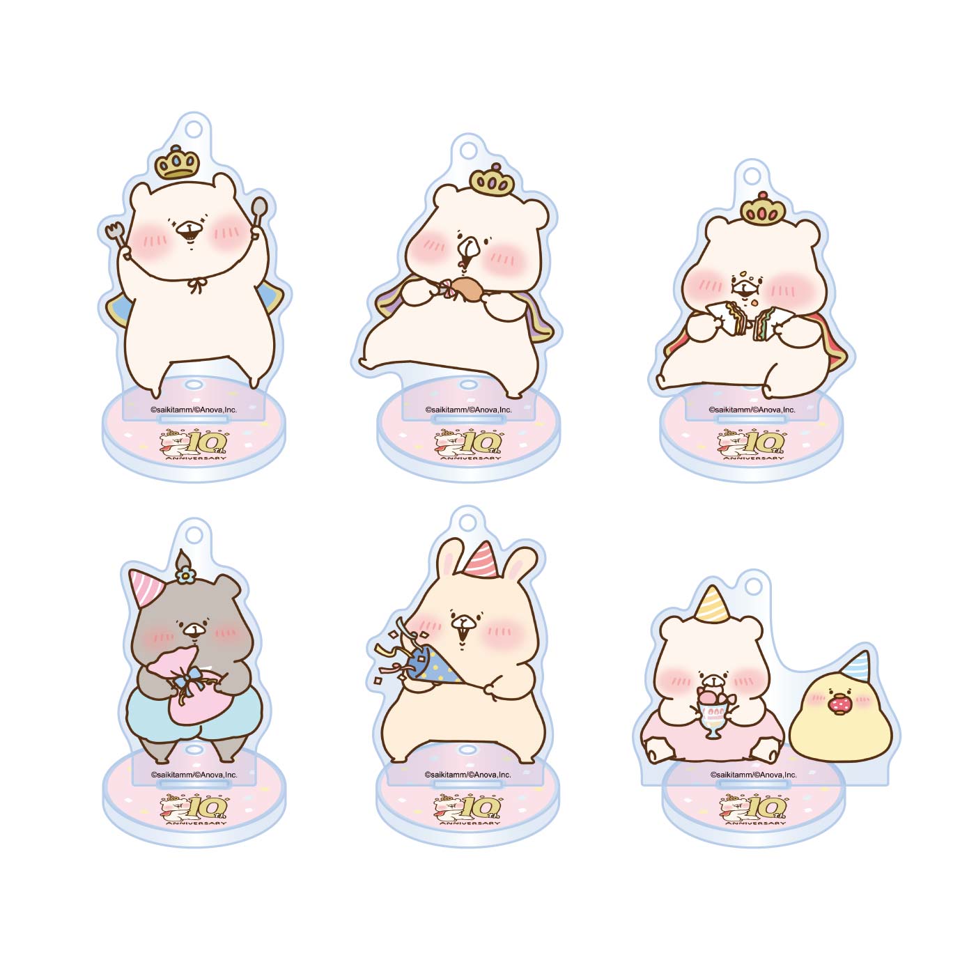 カプコンカフェ×ともだちはくま10周年 アクリルスタンドキーホルダー