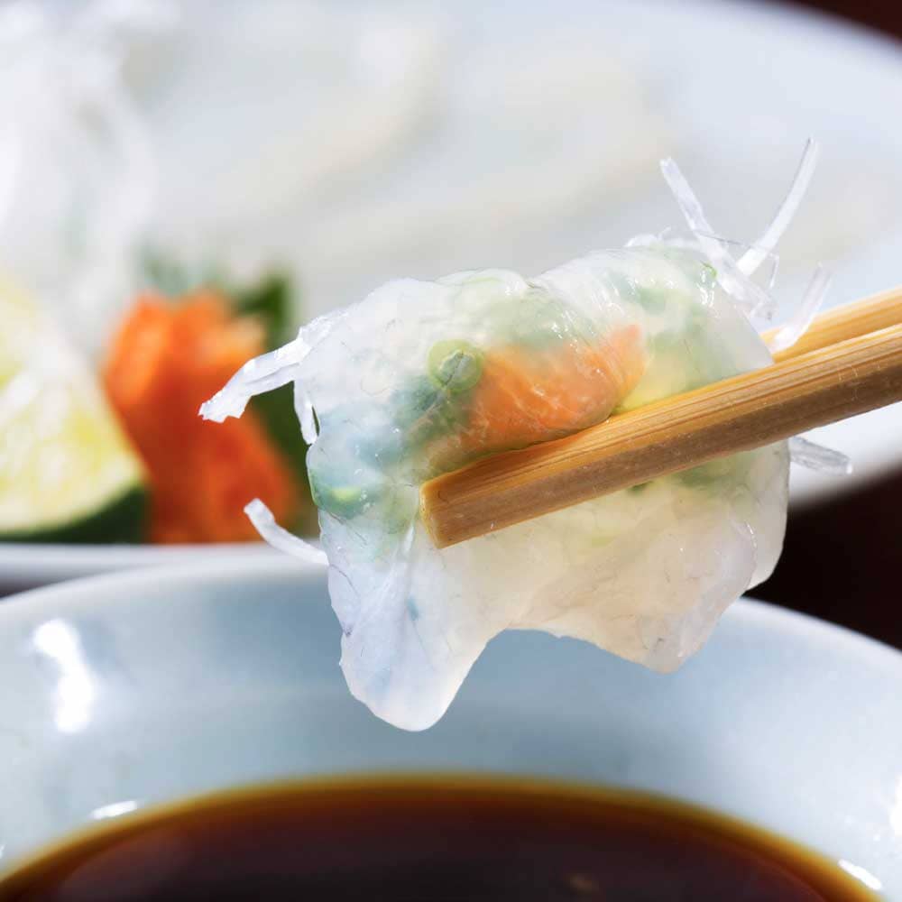 【サントリー様専用】玄品 通販限定 国産とらふぐ&国産天然まふぐ ふぐ刺身(てっさ)各1皿 食べ比べセット 通常7,200円→特価6,120円