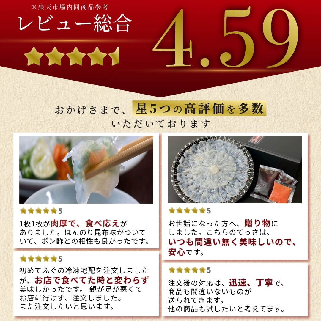 【サントリー様専用】玄品名物 国産とらふぐ刺身（てっさ） 昆布締め仕立て 3人前　通常5,600円→特価4,760円