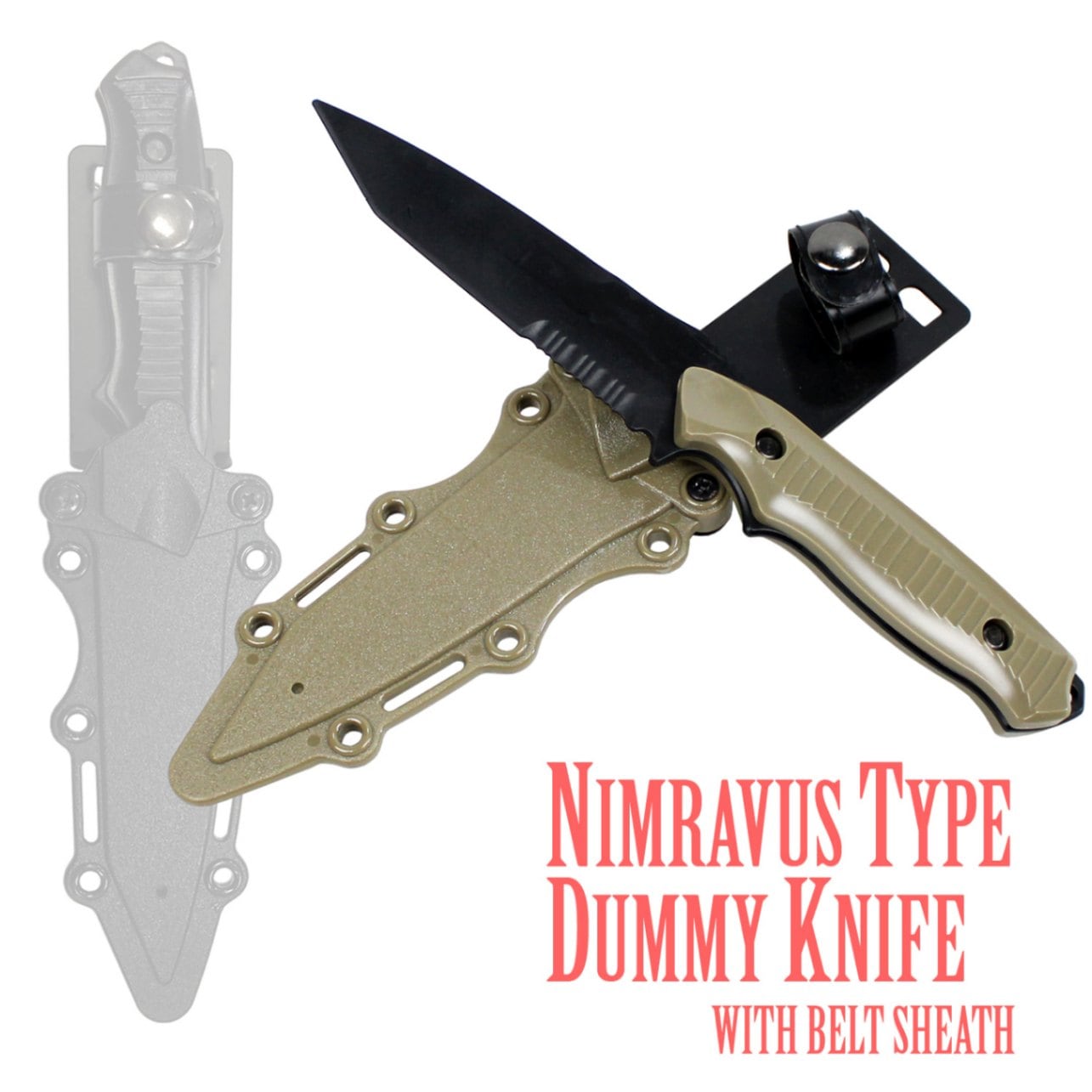 カスタム　ダミーナイフ ダミーナイフ BENCHMADE ニムラバス型 トレーニングナイフ [ ブラック