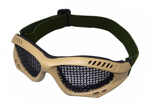 WOSPORT Zero タクティカル グラス TAN(スチールメッシュ)