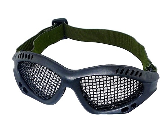 WOSPORT Zero タクティカル グラス BK(スチールメッシュ)